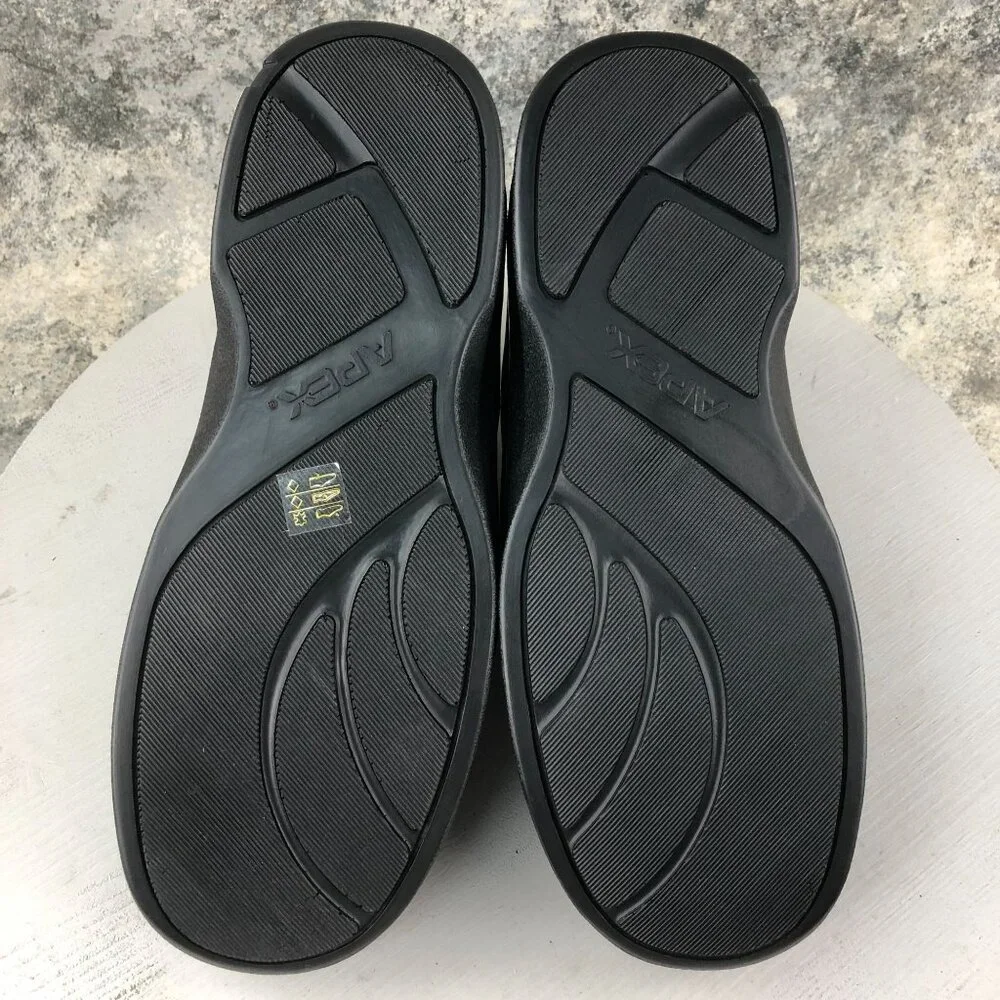 Apex NWOT Men's Size 10X Conform Black Double Strap Hook & Loop Casual Shoes